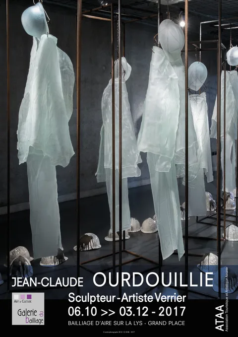 Vernissage au Bailliage d'Aire-sur-la-Lys dans la région de Saint-Omer de l'exposition Jean-Claude Ourdouillie